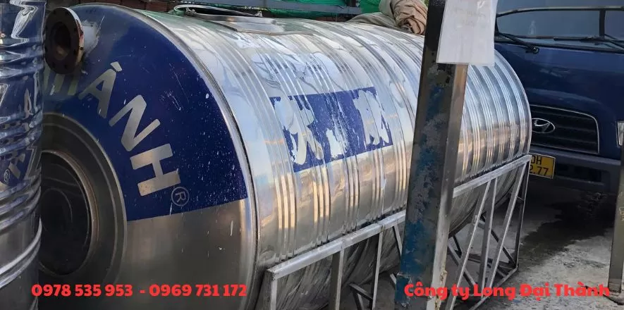 Bồn nước Inox PCCC nằm cũ 5000L
