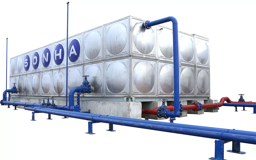 bồn inox lắp ghép