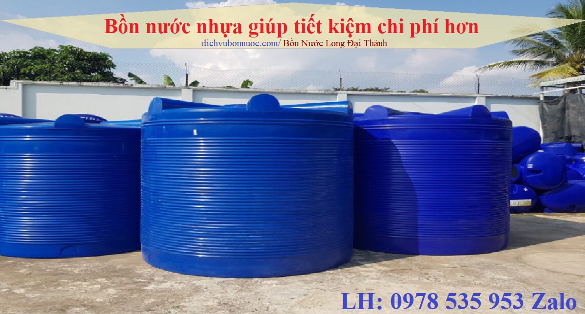 Bồn nước nhựa giúp tiết kiệm chi phí