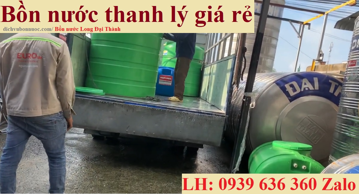 Bồn nước thanh lý