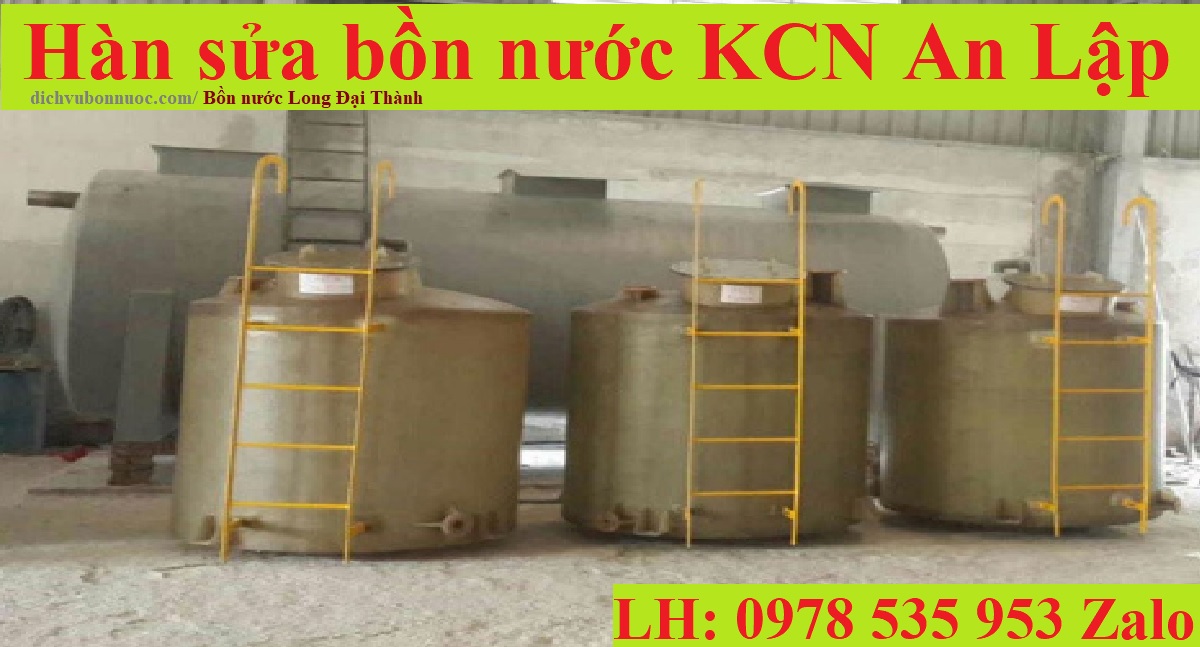 Hàn sửa bồn nước KCN An Lập