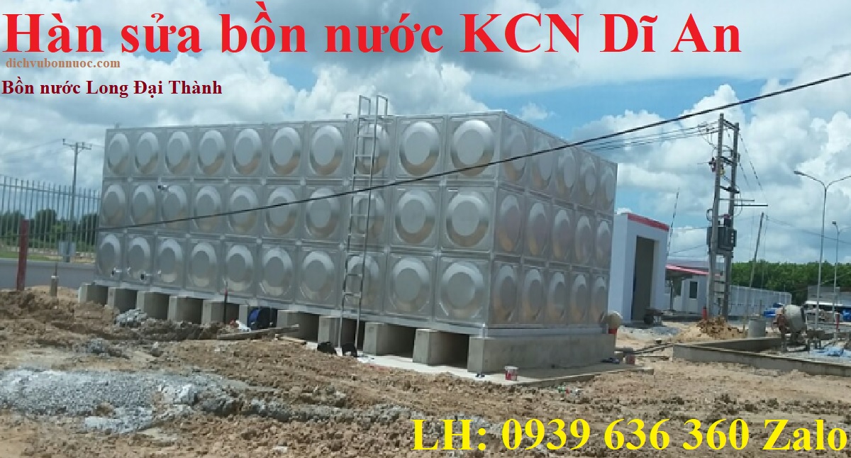 Hàn sửa bồn nước KCN Dĩ An