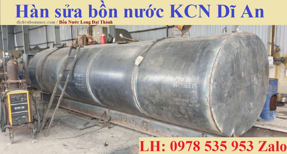 Hàn sửa bồn nước KCN Dĩ An