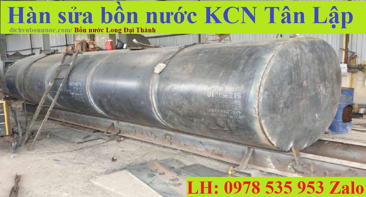Hàn sửa bồn nước KCN Tân Lập
