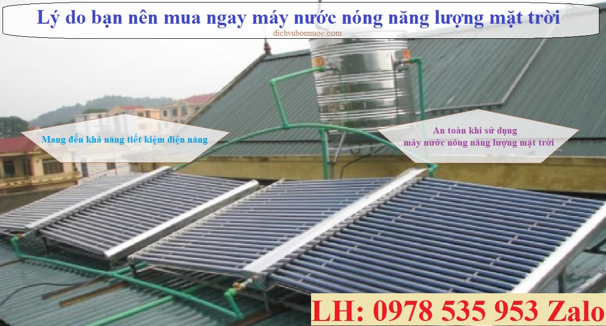 Lý do bạn nên mua máy nước nóng năng lượng mặt trời