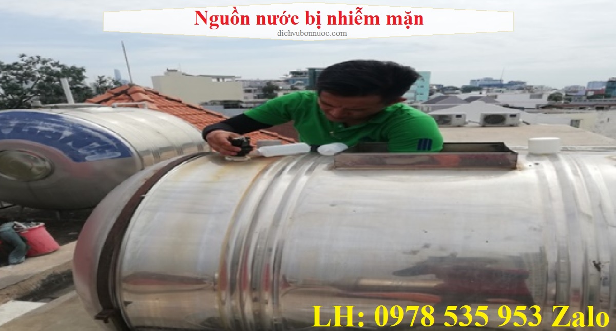 Nguồn nước bị nhiễm mặn