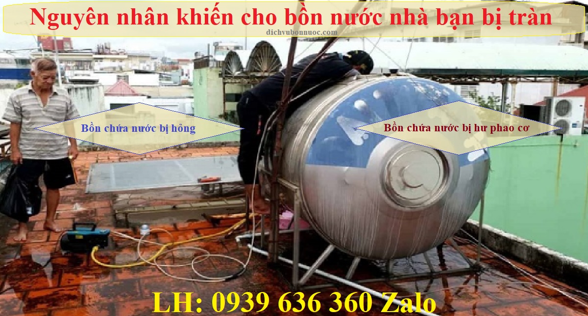 Nguyên nhân khiến cho bồn nước bị tràn 