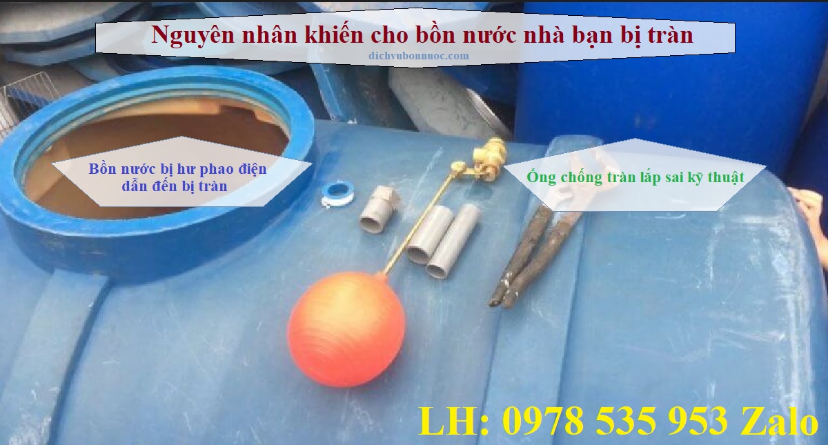 Nguyên nhân khiến cho bồn nước nhà bạn bị tràn