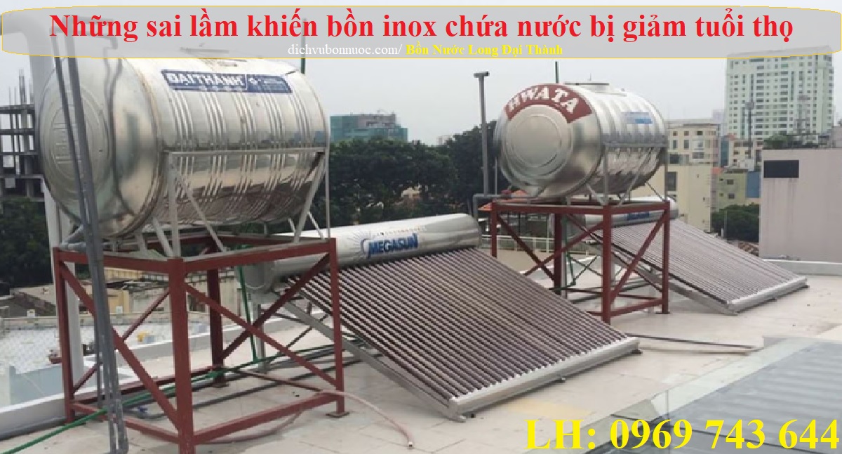 Những sai lầm khiến bồn nước bị giảm tuổi thọ