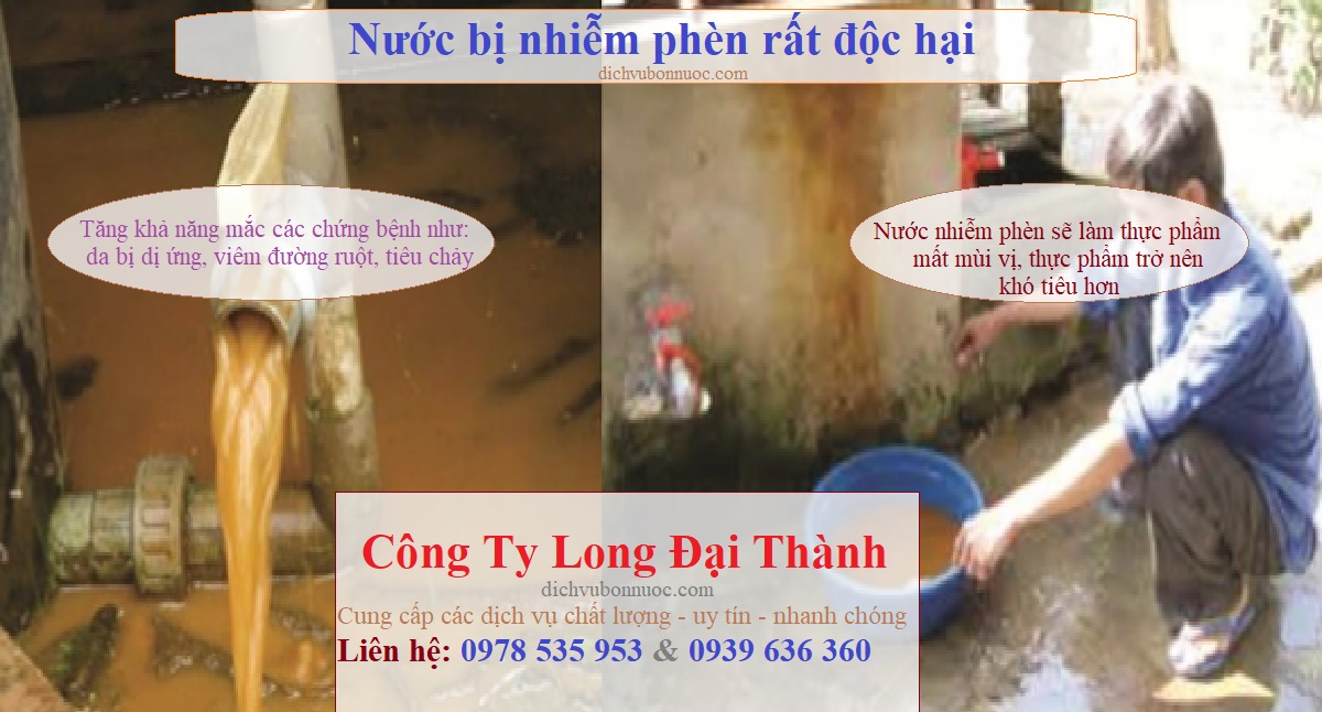 Nước nhiễm phèn rất độc hại