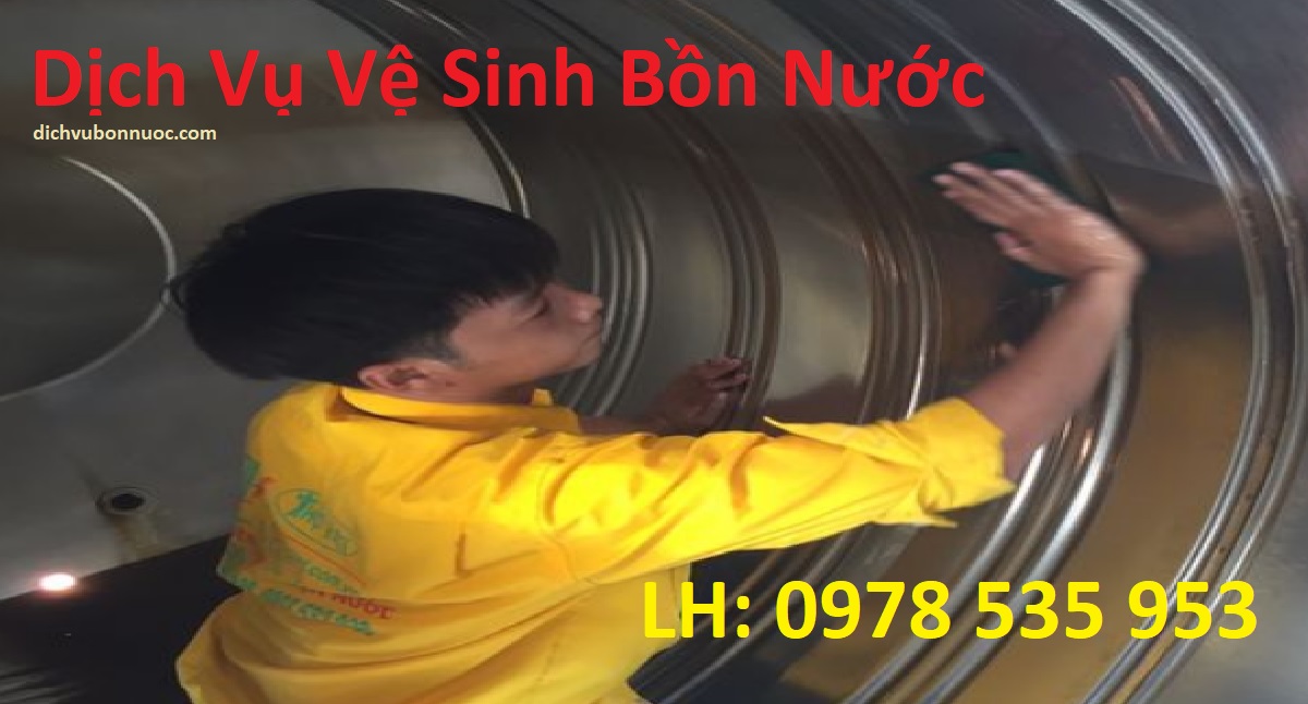 Vệ sinh bồn nước nhựa, inox tại nh&agrave;