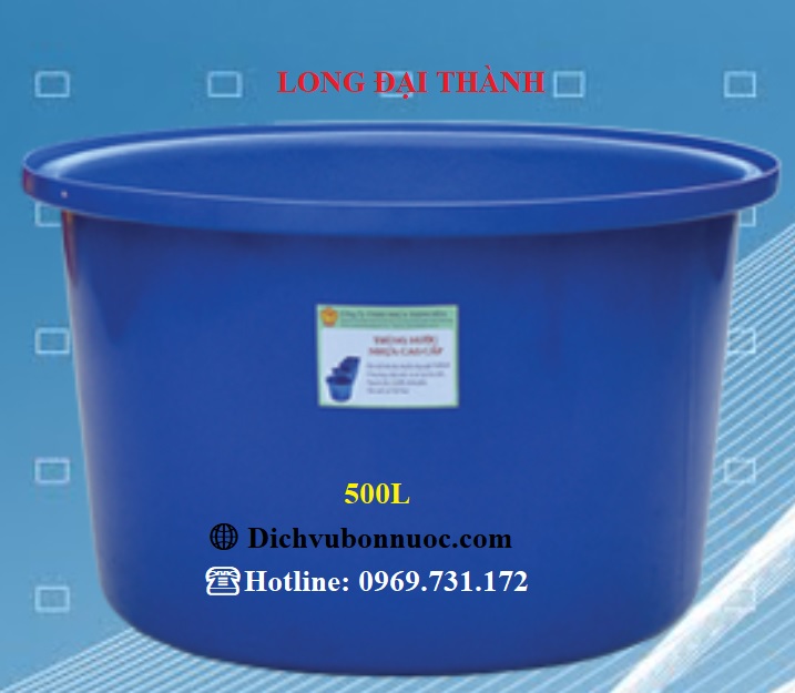 THÙNG NHỰA TRÒN 500L