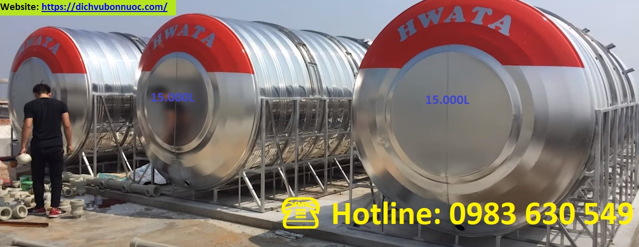 BỒN CÔNG NGHIỆP 15.000L NGANG HWATA