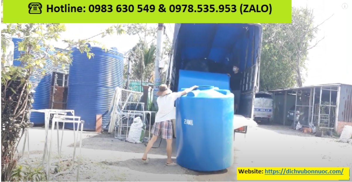 nhựa đứng 2000l long đại thành