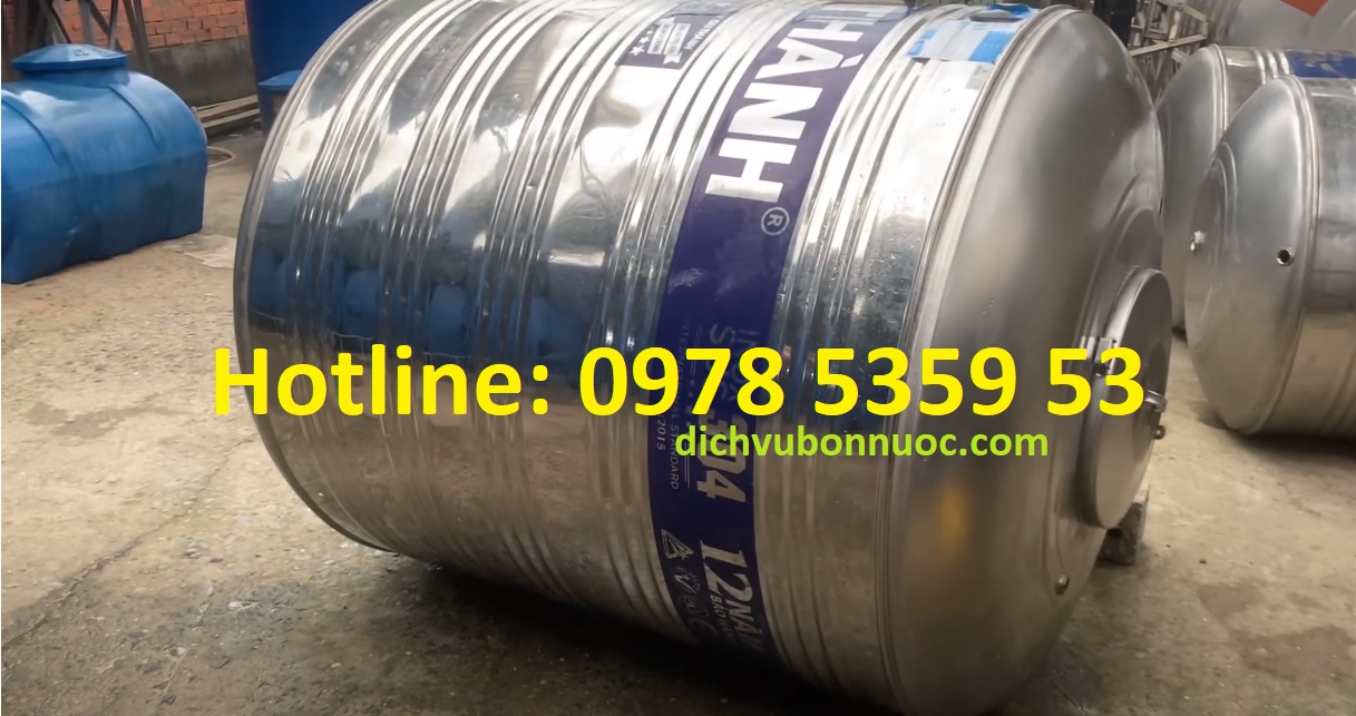 BỒN NƯỚC INOX 1500 L&Iacute;T CŨ GI&Aacute; RẺ