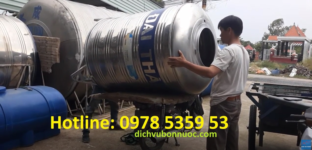BỒN NƯỚC INOX 1000 L&Iacute;T CŨ GI&Aacute; RẺ