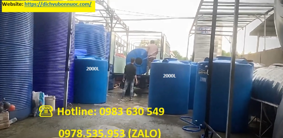 BỒN NHỰA 2000L ĐỨNG LONG ĐẠI THÀNH
