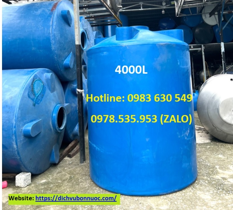 thanh lý bồn nhựa 4 khối đứng