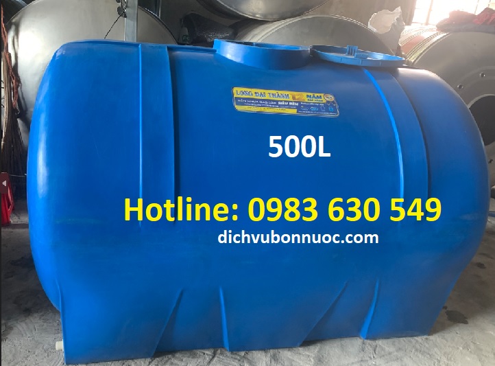 BỒN NƯỚC NHỰA 500L NGANG LONG ĐẠI THÀNH