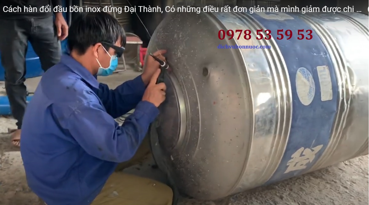 hàn sửa bồn nước long đại thành