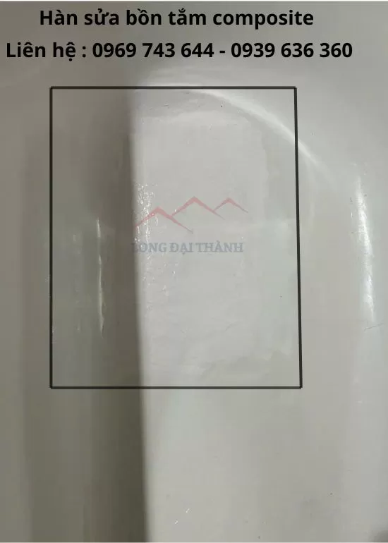 Hàn sửa bồn tắm composite tại nhà