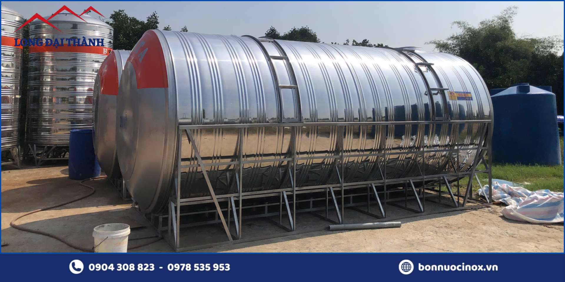 Bồn nước Inox PCCC nằm