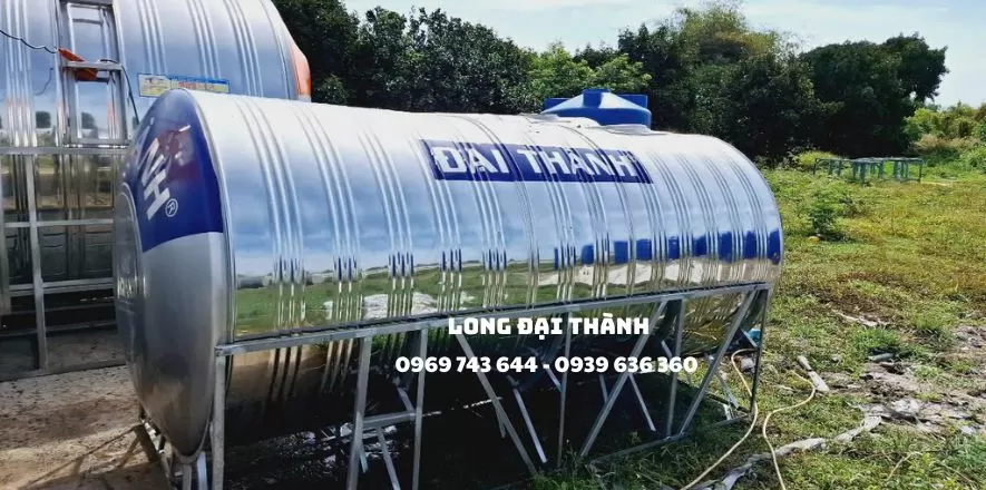 Bồn nước Inox PCCC nằm cũ 12000L