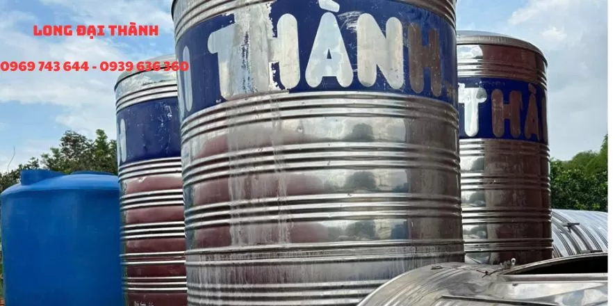 Bồn nước Inox PCCC đứng cũ 4000L