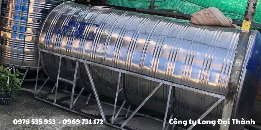 Bồn nước Inox PCCC nằm cũ 5000L