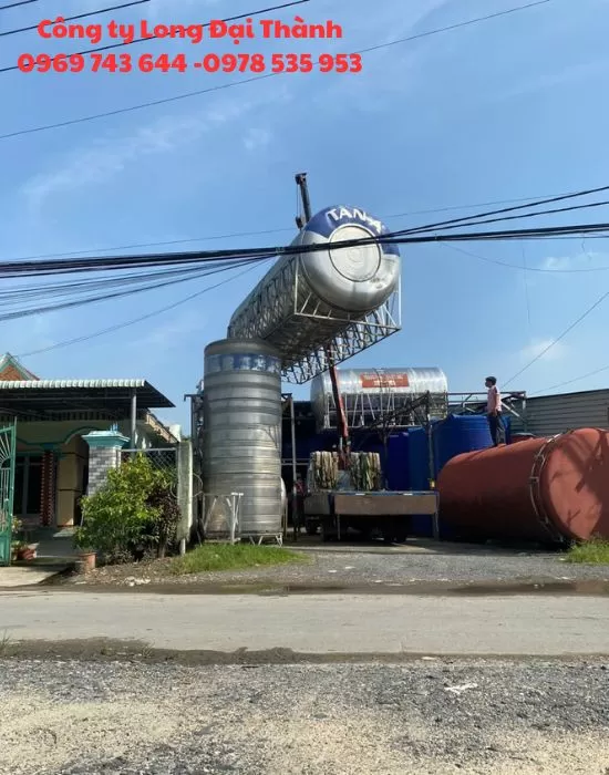 Bồn nước Inox PCCC đứng cũ 20000L