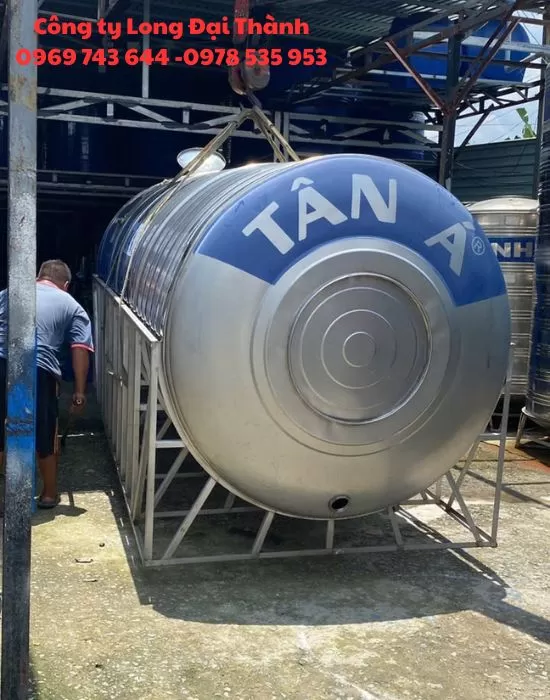 Bồn nước Inox PCCC nằm cũ 10000L