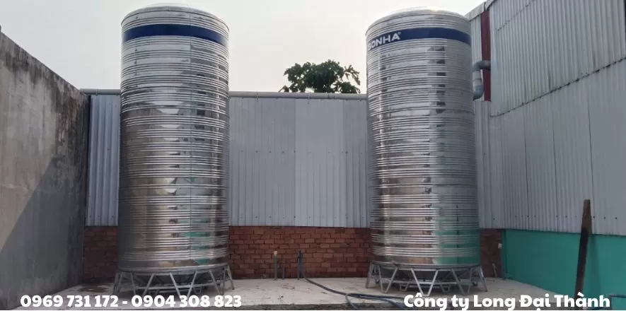 Bồn nước Inox PCCC đứng cũ 6000L