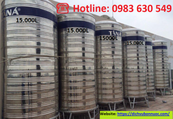 BỒN INOX 15000L ĐỨNG