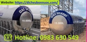 BỒN  INOX 15.000L NGANG ĐẠI THÀNH