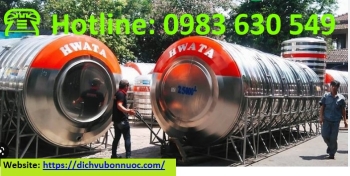 BỒN CÔNG NGHIỆP 25.000 LÍT INOX HWATA NGANG