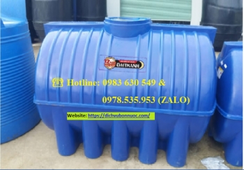 BỒN NƯỚC 1500L NGANG NHỰA ĐẠI THÀNH THẾ HỆ MỚI.