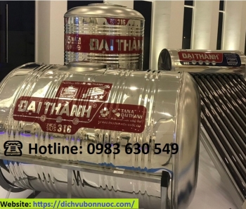 BỒN 2000l INOX ĐẠI THÀNH SUS 316 NGANG