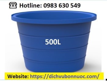 BỒN BƠ NHỰA 500L ĐẠI THÀNH