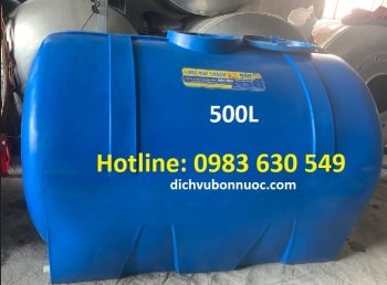 BỒN NHỰA 500L NGANG LONG ĐẠI THÀNH