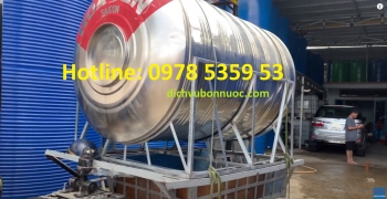 BỒN NƯỚC INOX 3000 LÍT CŨ GIÁ RẺ - 3 KHỐI NƯỚC