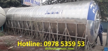 Bồn nước inox 30000 lít cũ - Trữ 30 khối nước
