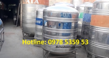 BỒN INOX 1.000L ĐỨNG THANH LÝ GIÁ RẺ