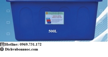 THÙNG NHỰA CHỮ NHẬT 500L