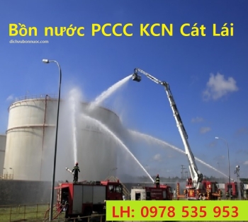 BỒN NƯỚC PHÒNG CHÁY CHỮA CHÁY KCN CÁT LÁI