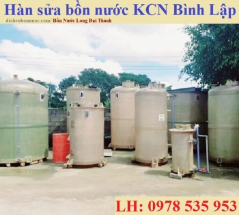 HÀN SỬA BỒN NƯỚC KCN BÌNH LẬP