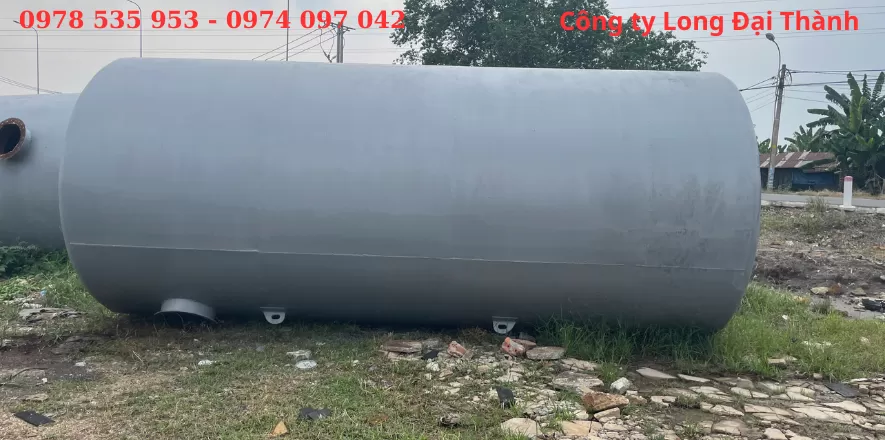 Bồn chứa dầu đóng mới 16m3, kiểu nằm, không chân