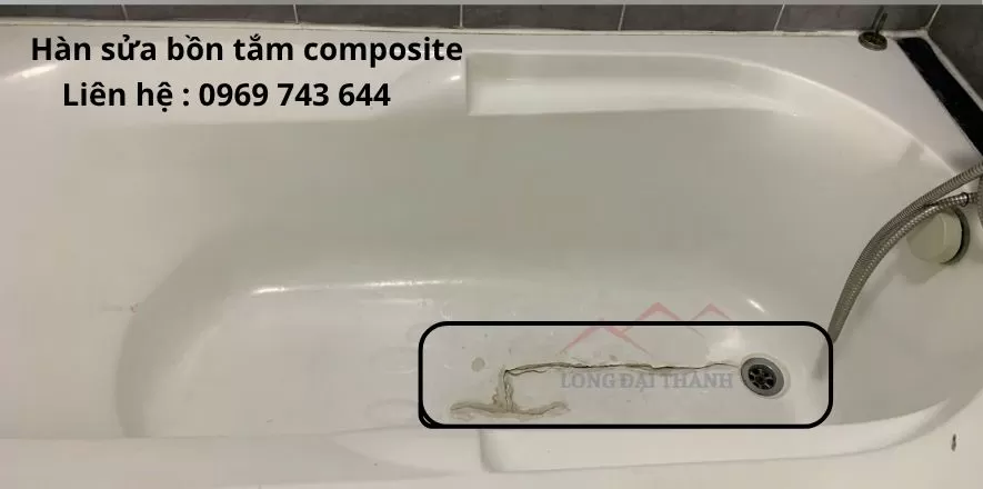 Hàn sửa bồn tắm composite tại nhà
