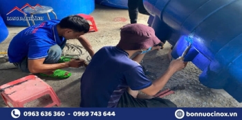 Hàn bồn nước nhựa ở Gò Vấp