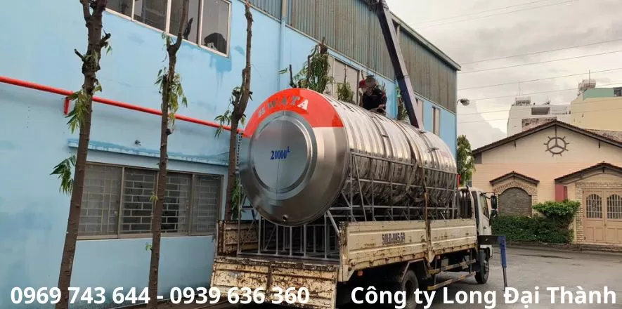 Bồn nước Inox PCCC nằm mới 20000L