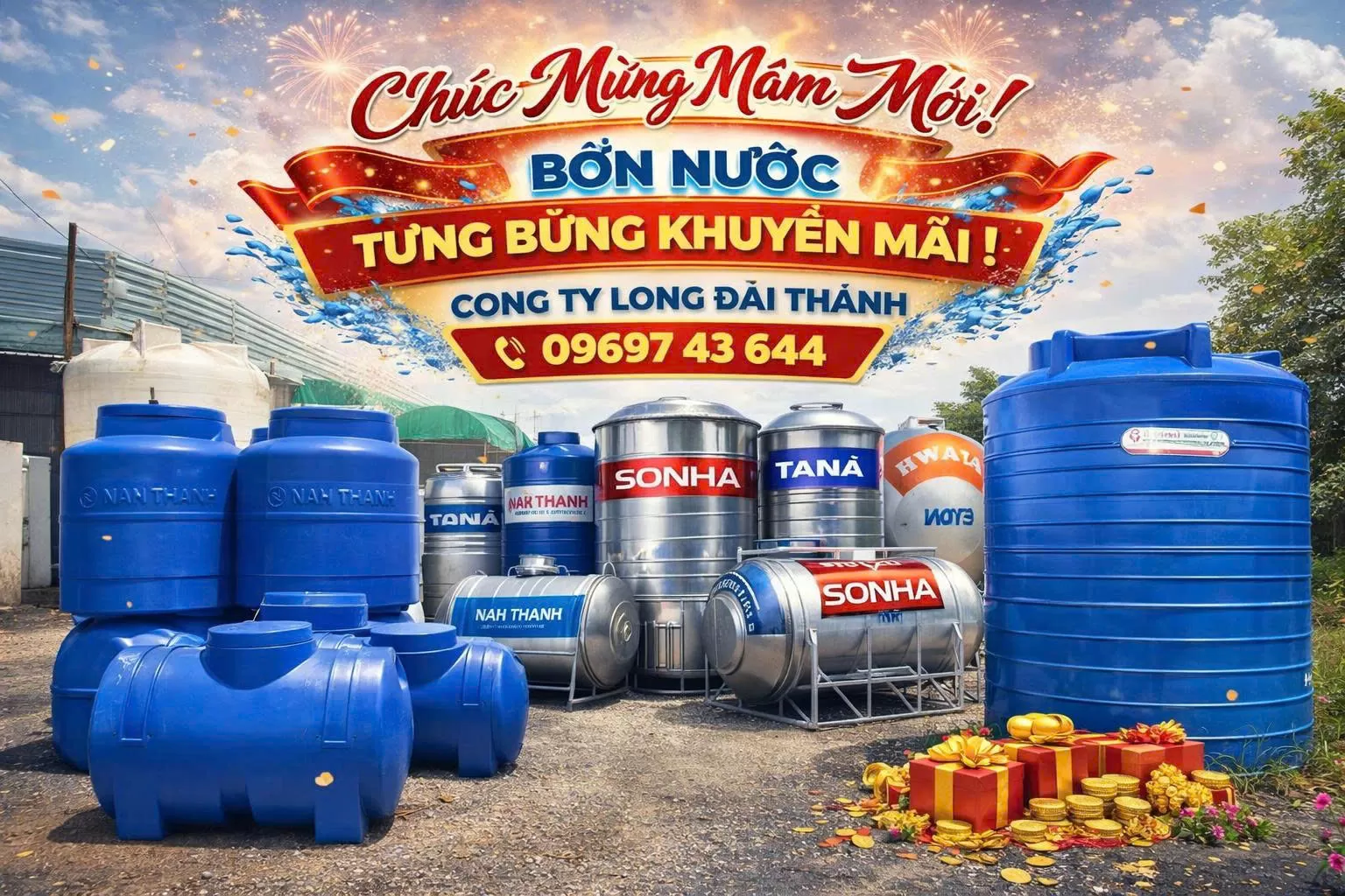 Khai Xuân Rộn Ràng – Ưu Đãi Cực Tốt Khi Mua Bồn Nước Ngay Hôm Nay